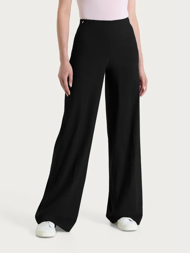 Ragno Super Fresh pantalone palazzo Nero misto cotone
