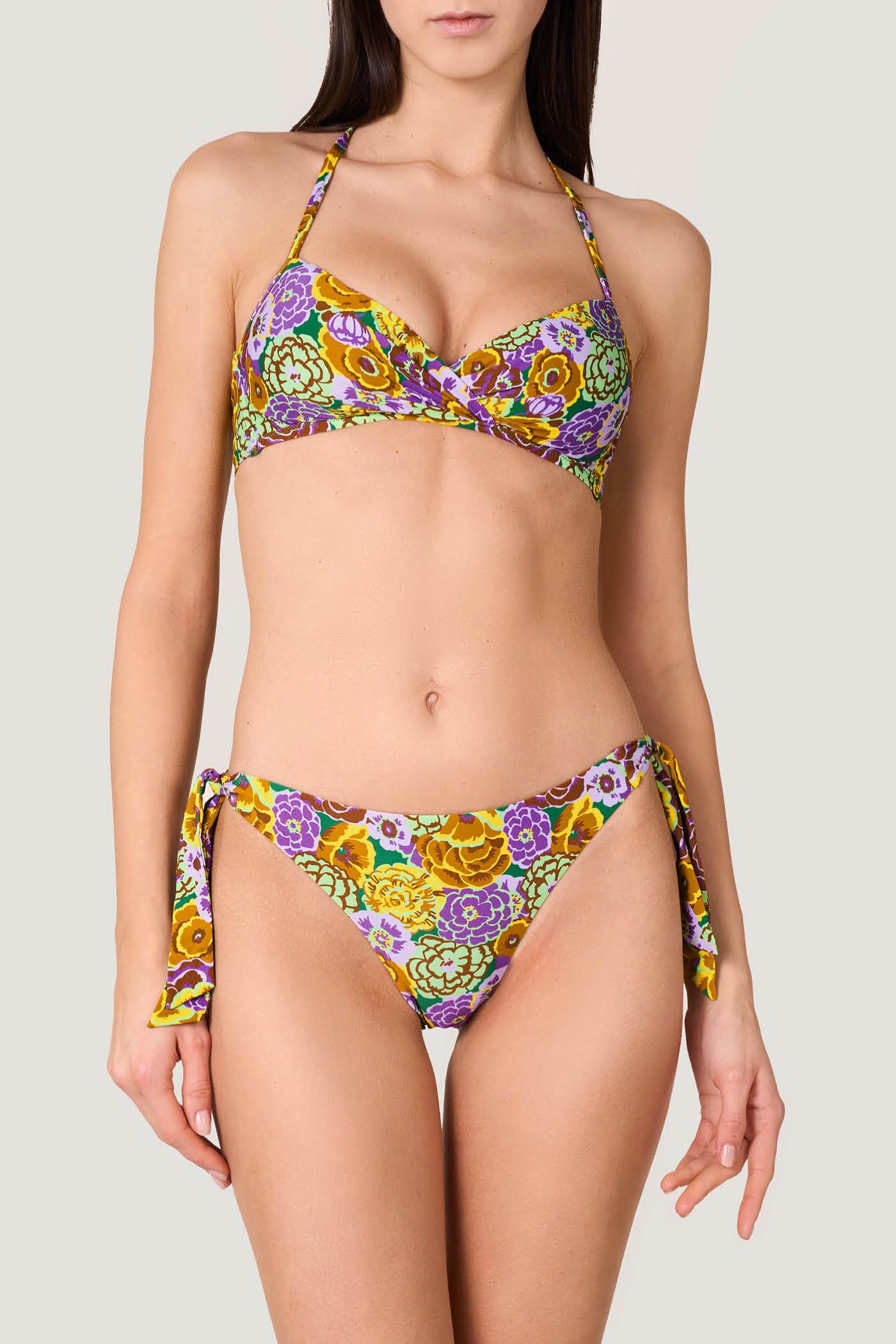 Goldenpoint Fleur Triangolo Fisso Top Bikini Fantasia Floreale