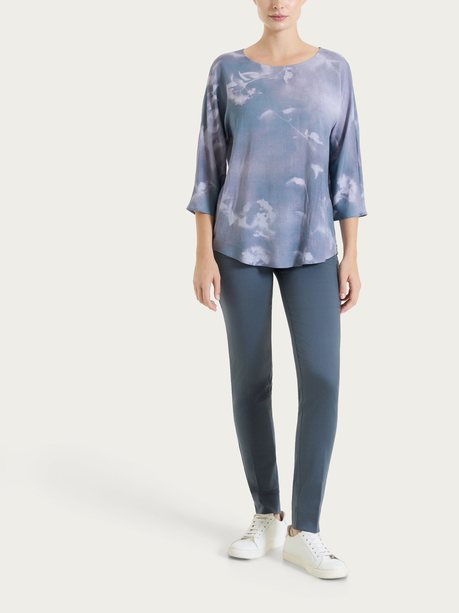 Ragno EcoSeta blusa 3/4 gray dawn viscosa