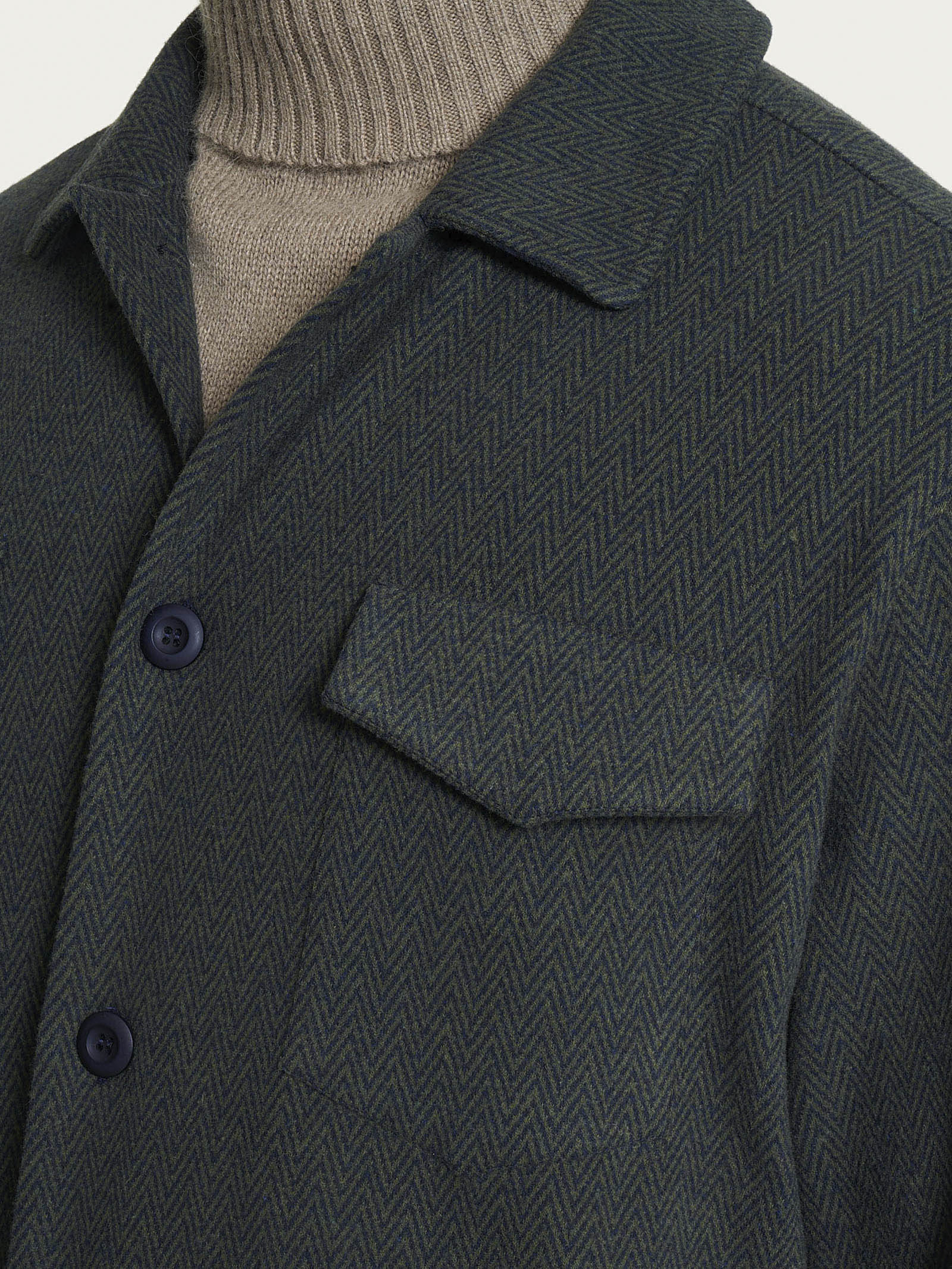 Ragno Shacket Jacquard giacca uomo Profondo cotone