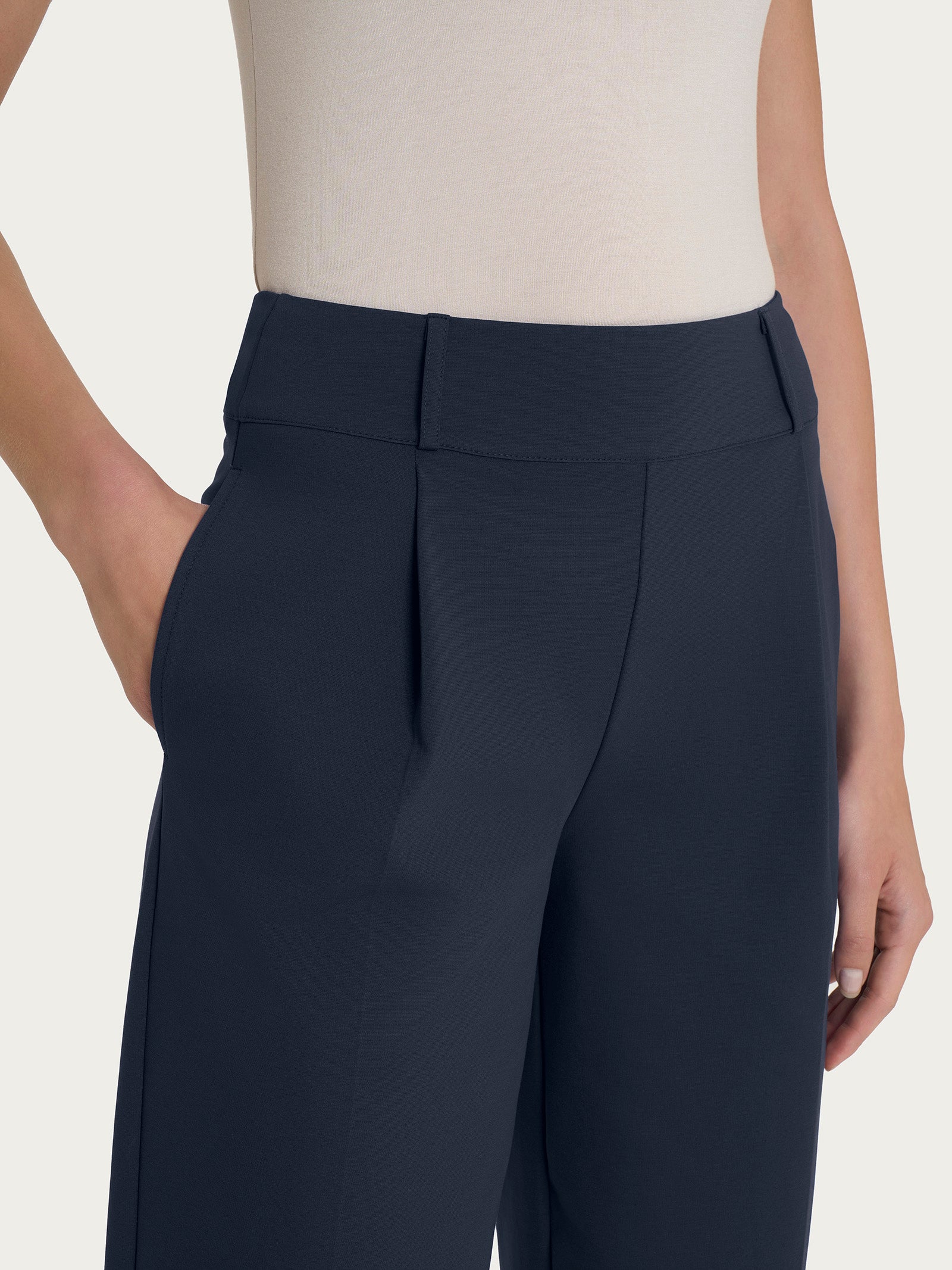 Ragno Compact Light pantalone carrot tapered blu Bleu
