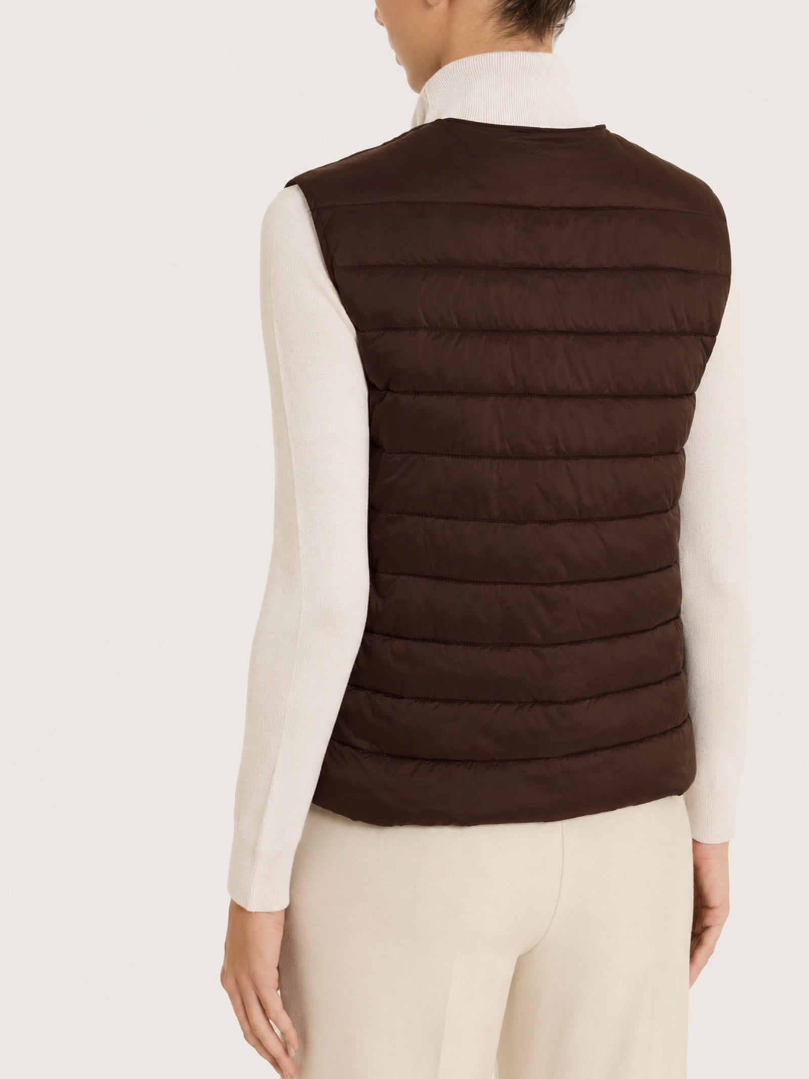 Ragno Ultralight piumino smanicato leggero chocolate torte