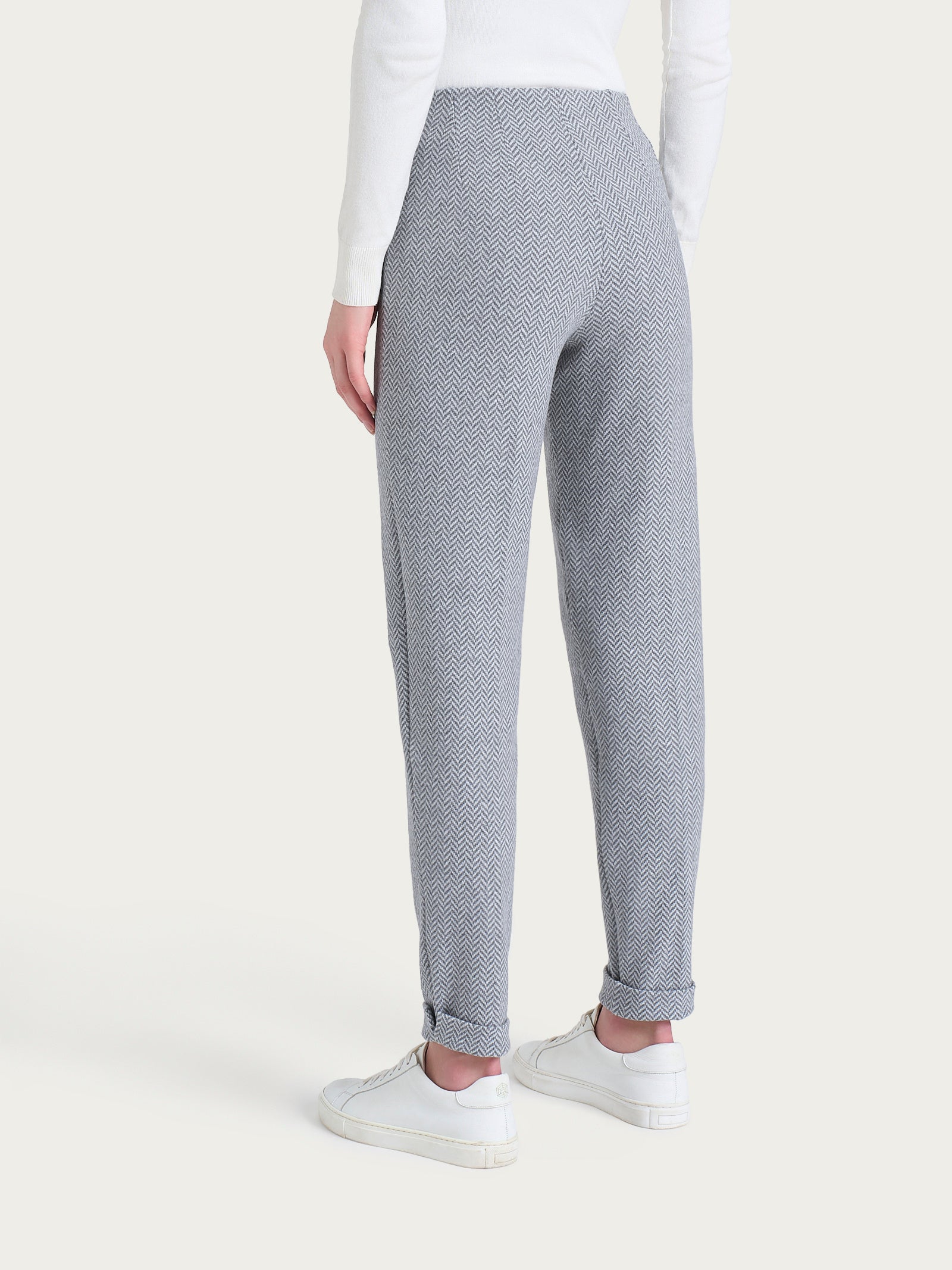 Ragno Eco Jacquard Pantalone Sigaretta skinny grigio