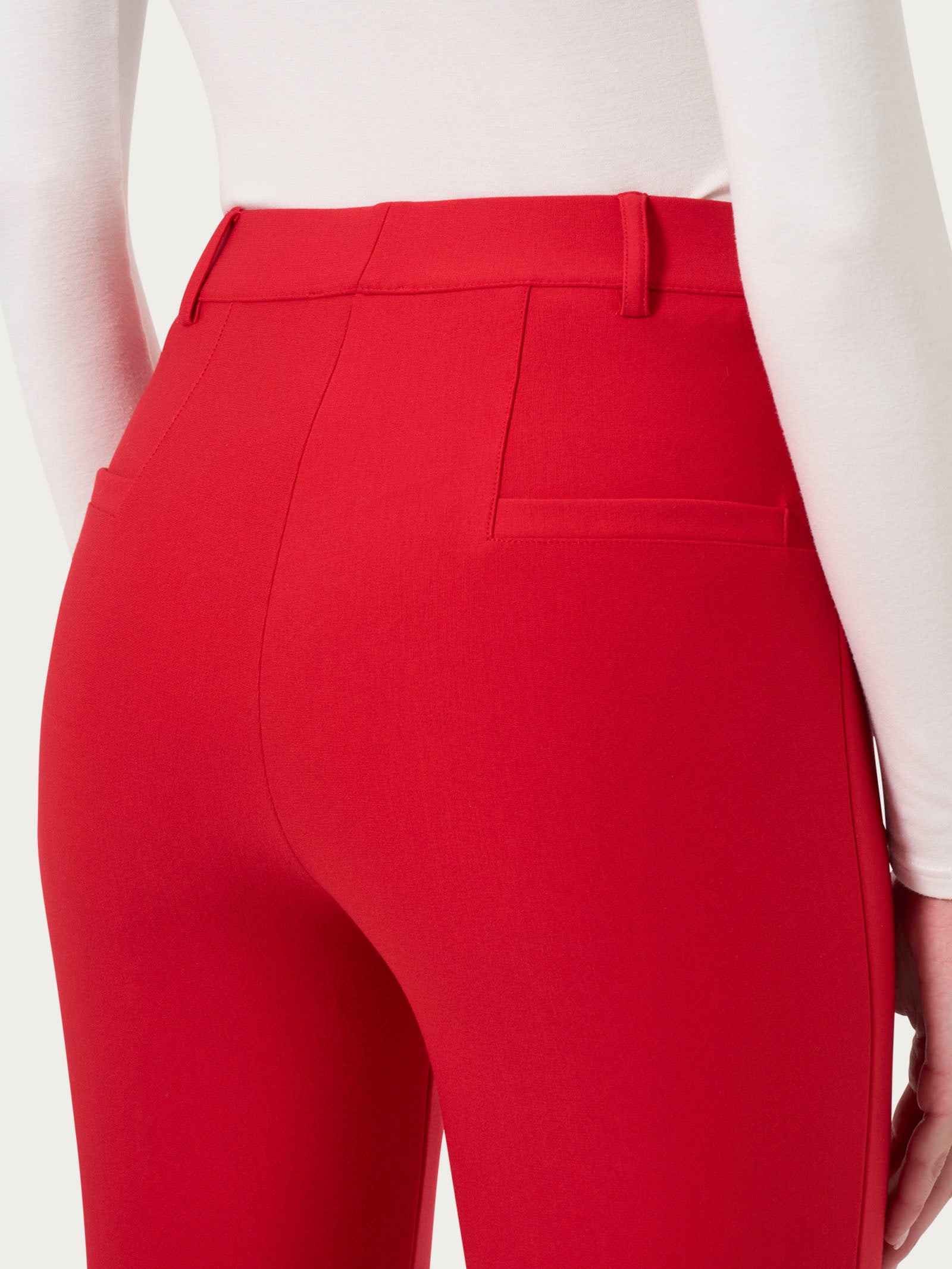 Ragno Compact pantalone flare caviglia Salsa elasticizzato