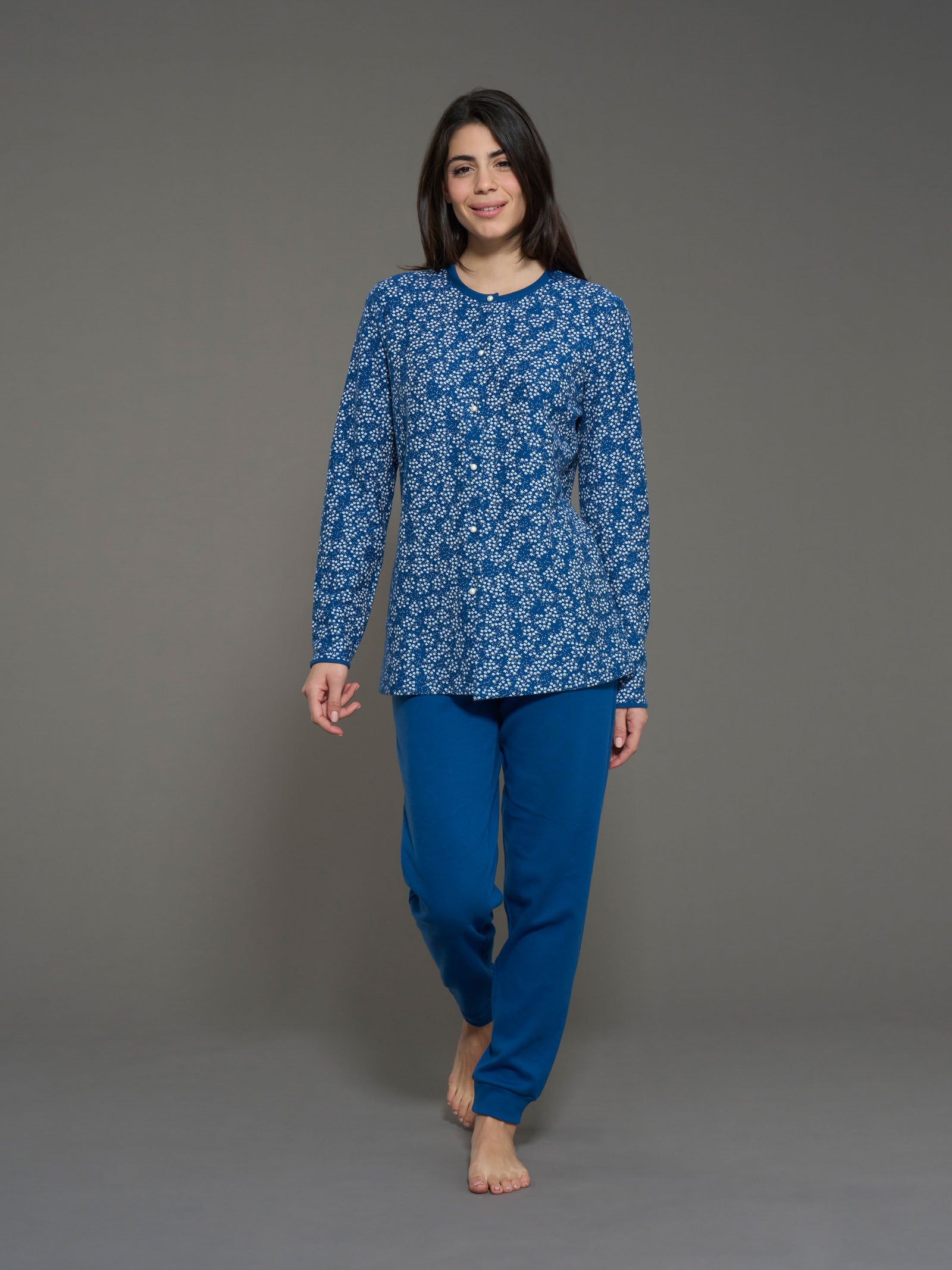 Ragno Sweet Emotion pigiama aperto cotone Set Sail