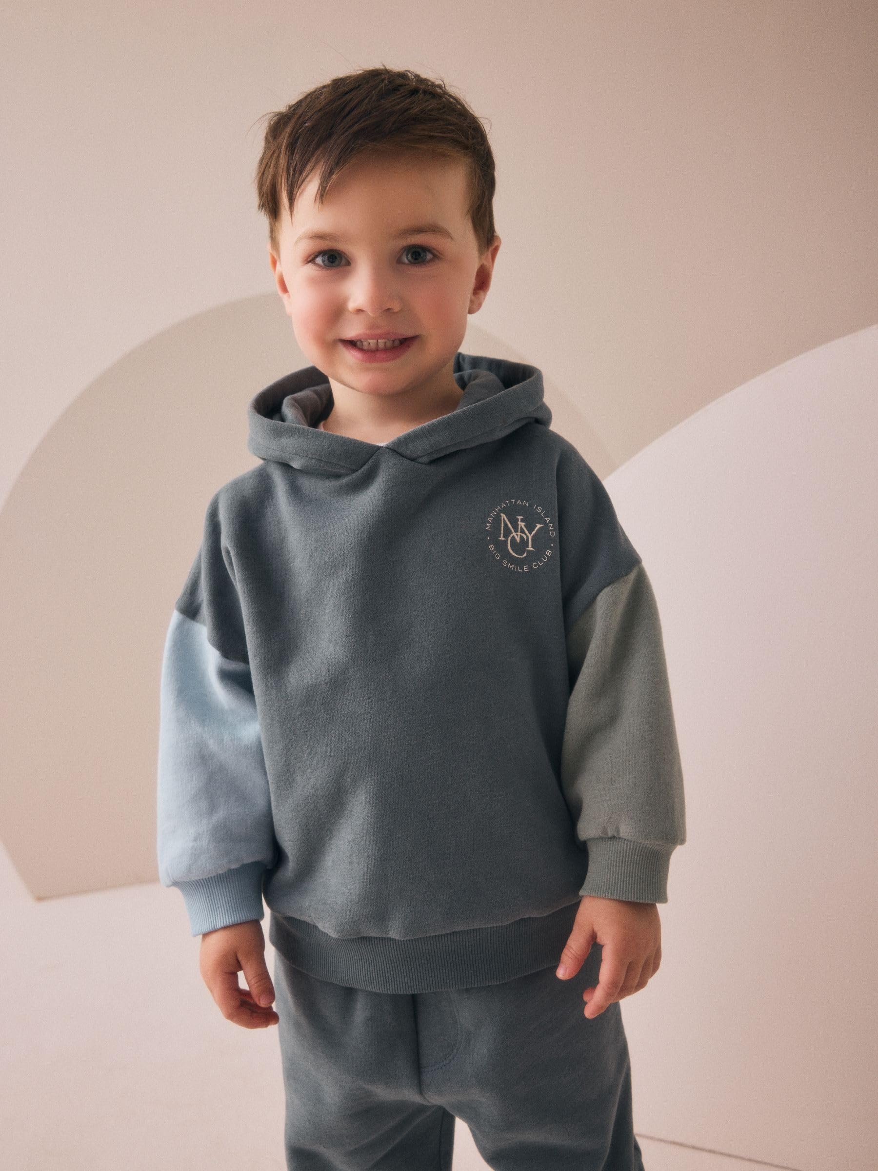 Next Ragazzo completo felpa jogging tuta 80-86 colourblock