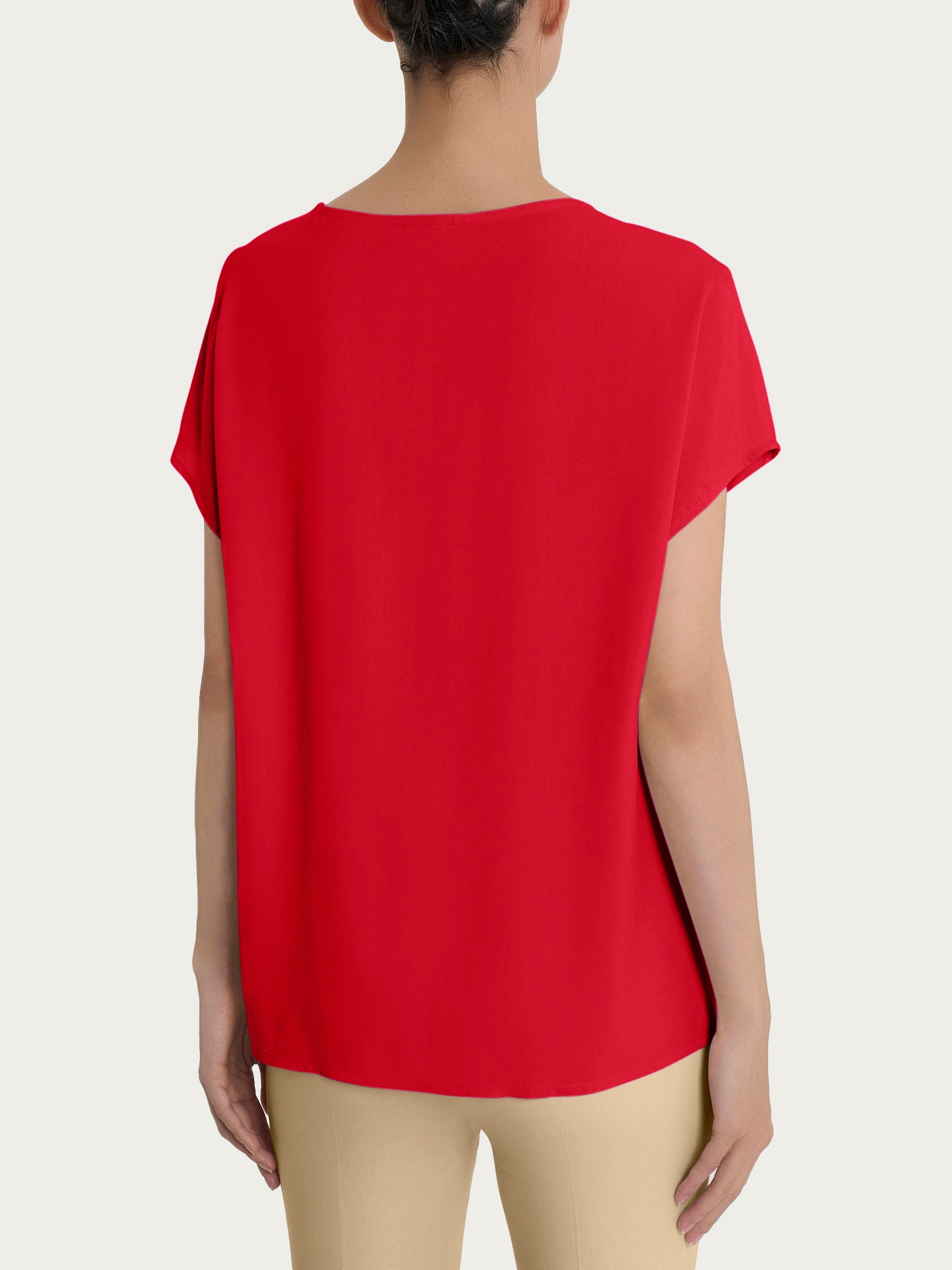 Ragno Chemise Blusa Kimono EcoSeta Salsa viscosa
