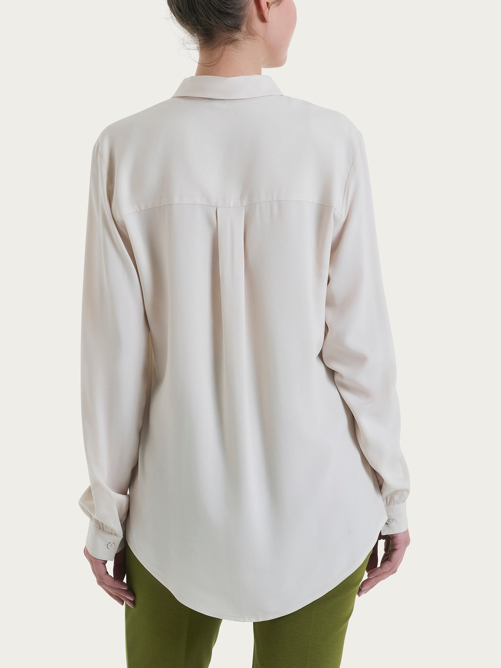 Ragno EcoSeta camicia manica lunga champignon aperta