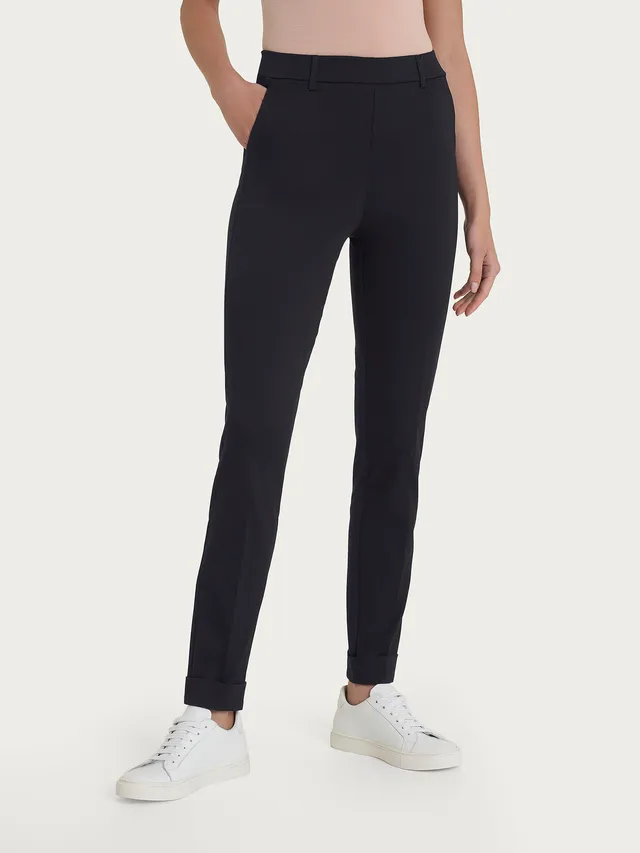 Ragno Satin Power Pantalone Chino Slim Tasche Nero elegante