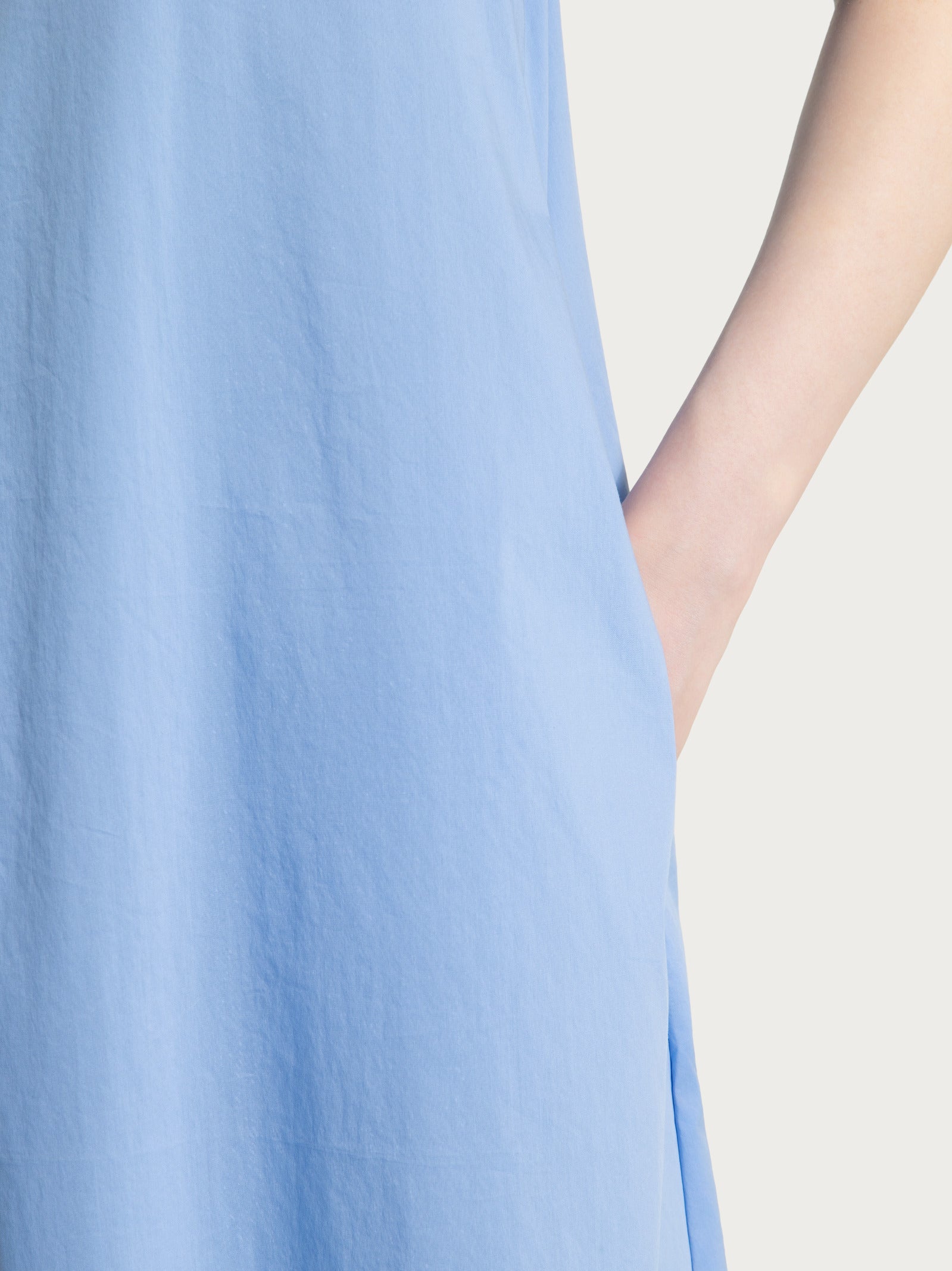 Ragno Puro Cotone Abito Collo Camicia Bel Air Blue poplin