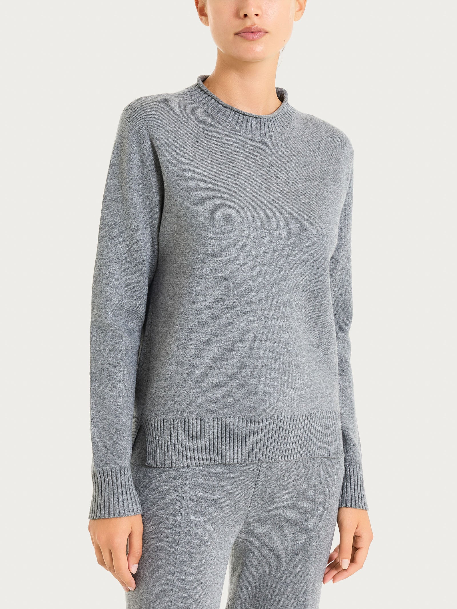 Ragno Super Soft Maglia Girocollo Manica Lunga Ferro Mel