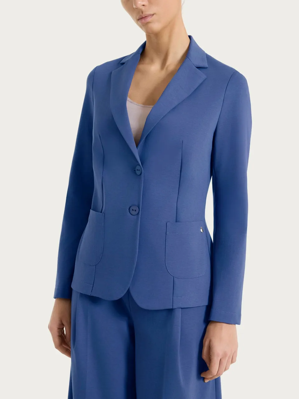 Ragno Compact Light Blazer Due Bottoni Oceana Cotone