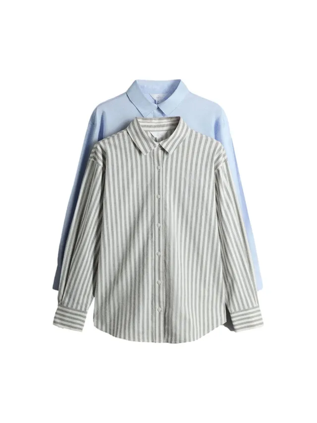 The Set Oxford camicia donna 2 pezzi cotone uso quotidiano
