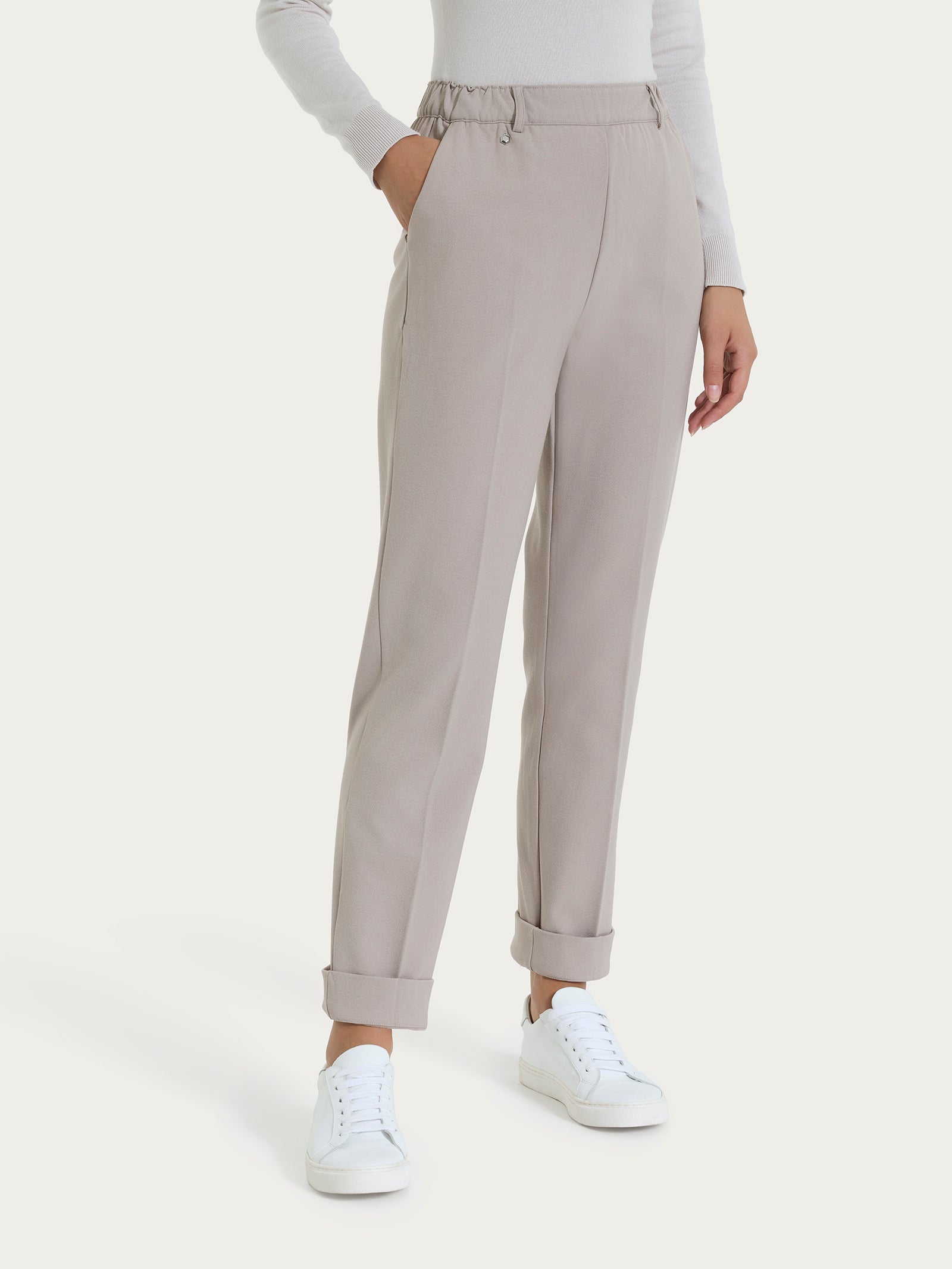 Ragno Compact Pantalone Dritto flanella Nude