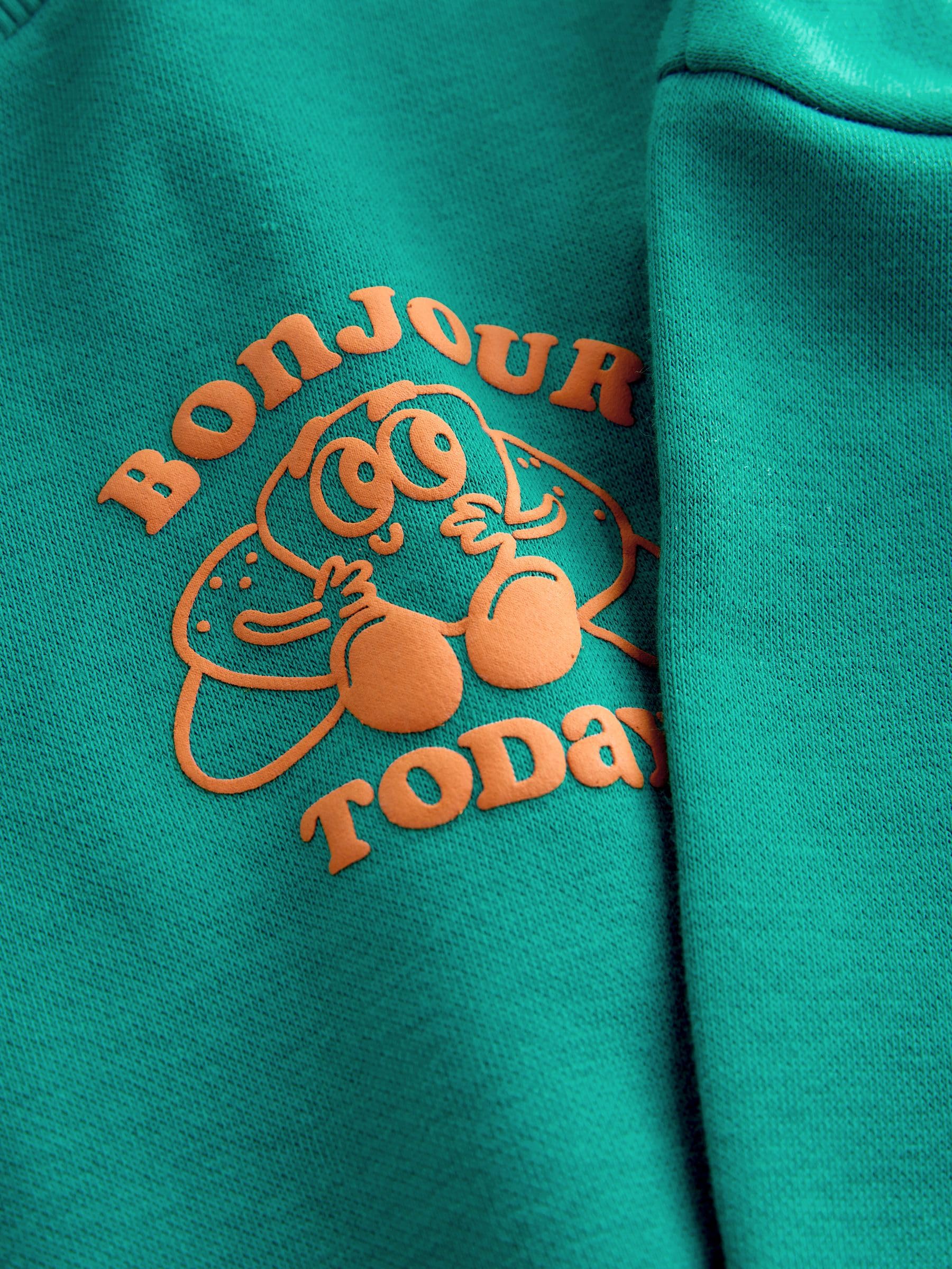 Next Tuta Felpa Jogger Bambino Green Croissant Cotone