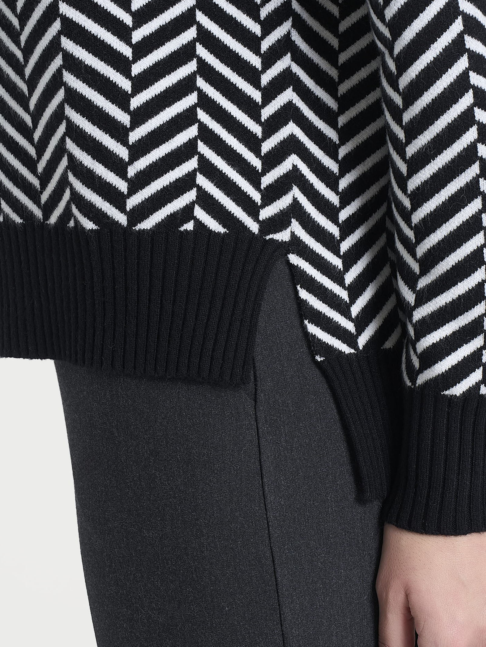 Ragno Super Soft Cardigan Corto Spigato Fant.Nero con Bottoni