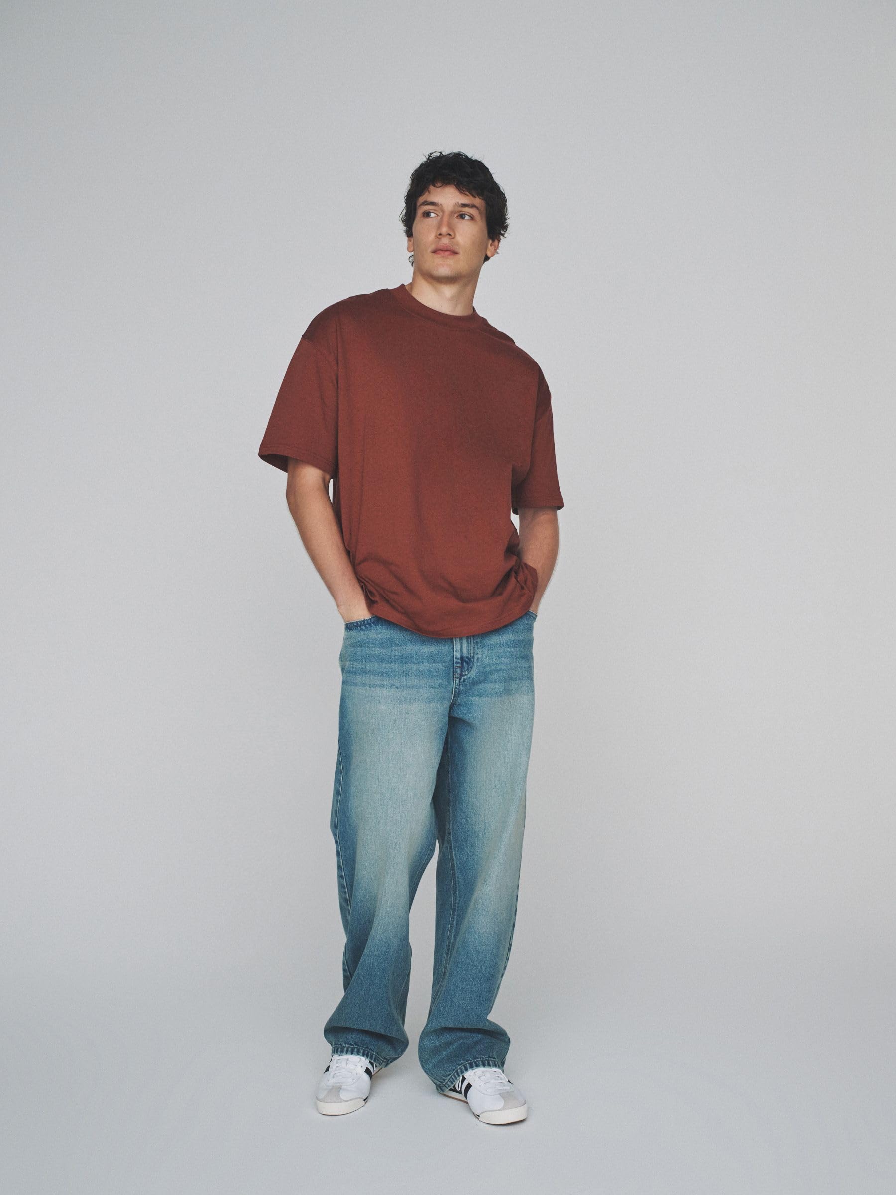 Geo Next The Set t-shirt oversize cotone 4 pezzi uomo