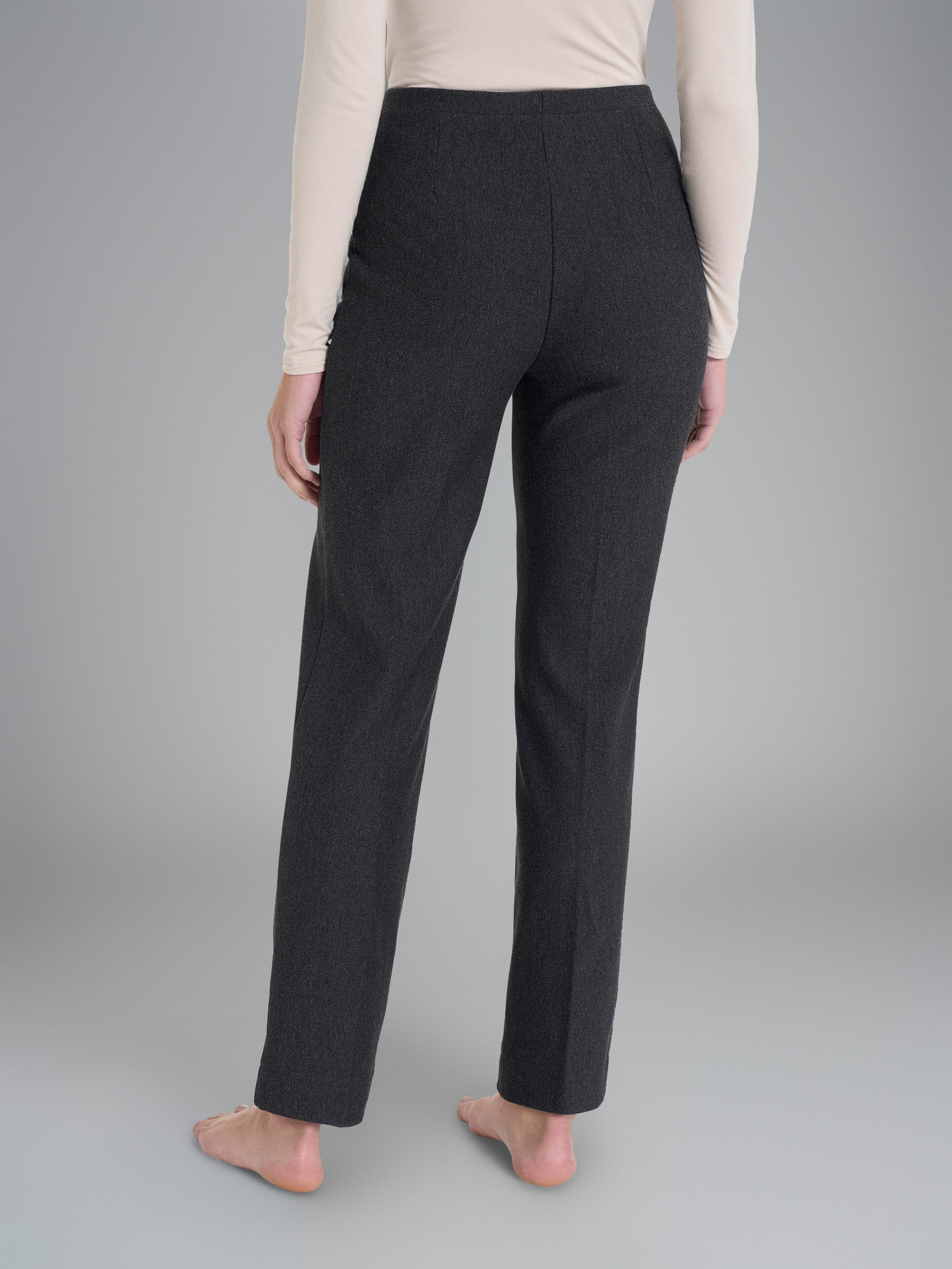 Ragno Homewear The Straight Leg pantalone nero mel flanella