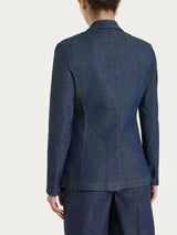 Ragno Super Denim giacca due bottoni indaco denim leggero