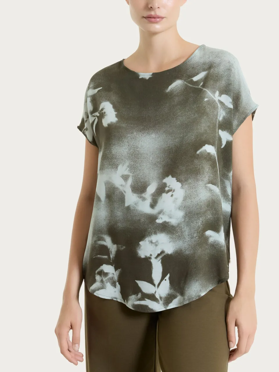 Ragno EcoSeta Blusa manica corta Foggy Dew