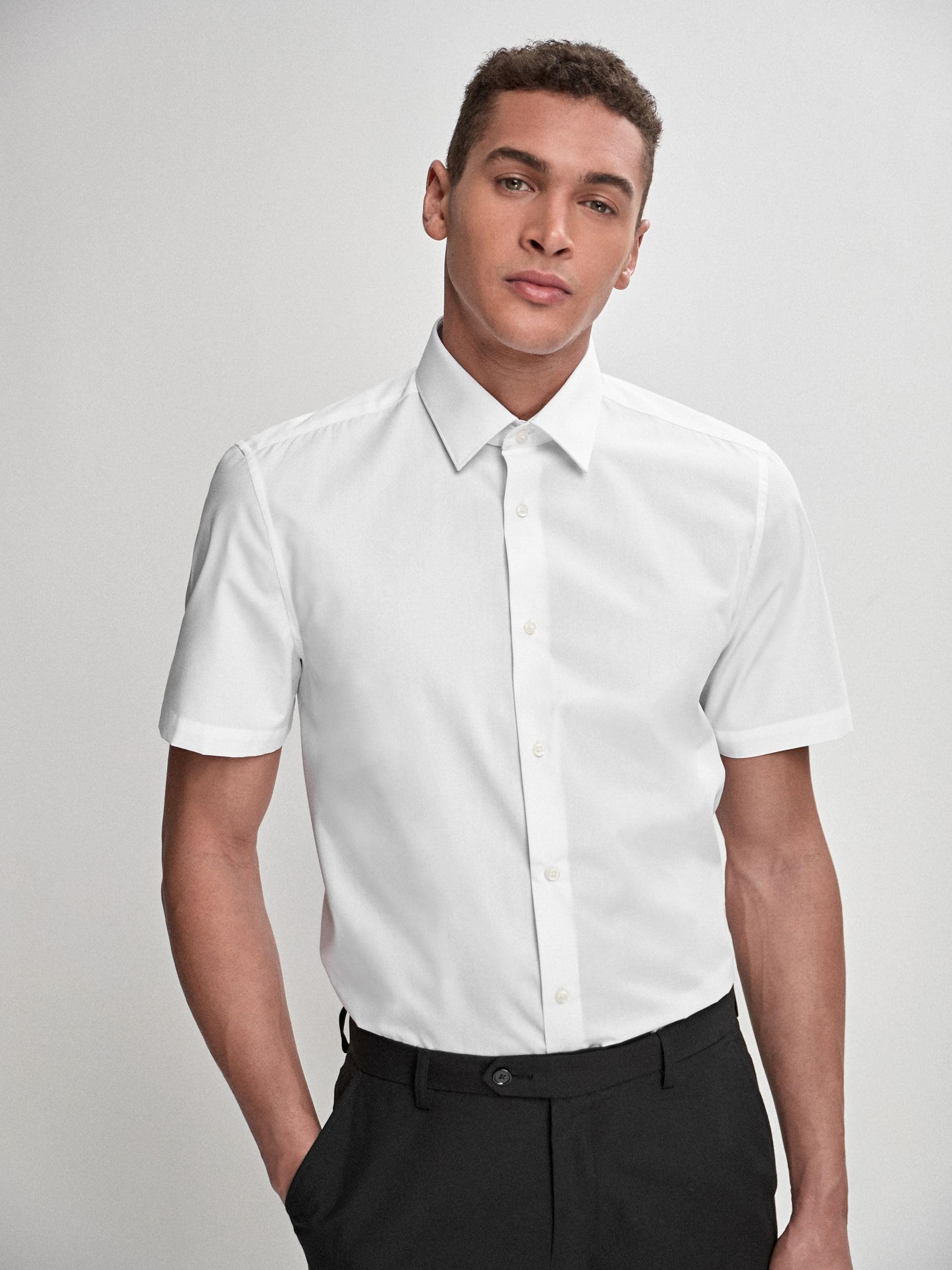 Next Camicia Easy-Care Maniche Corte Uomo 3 Pezzi