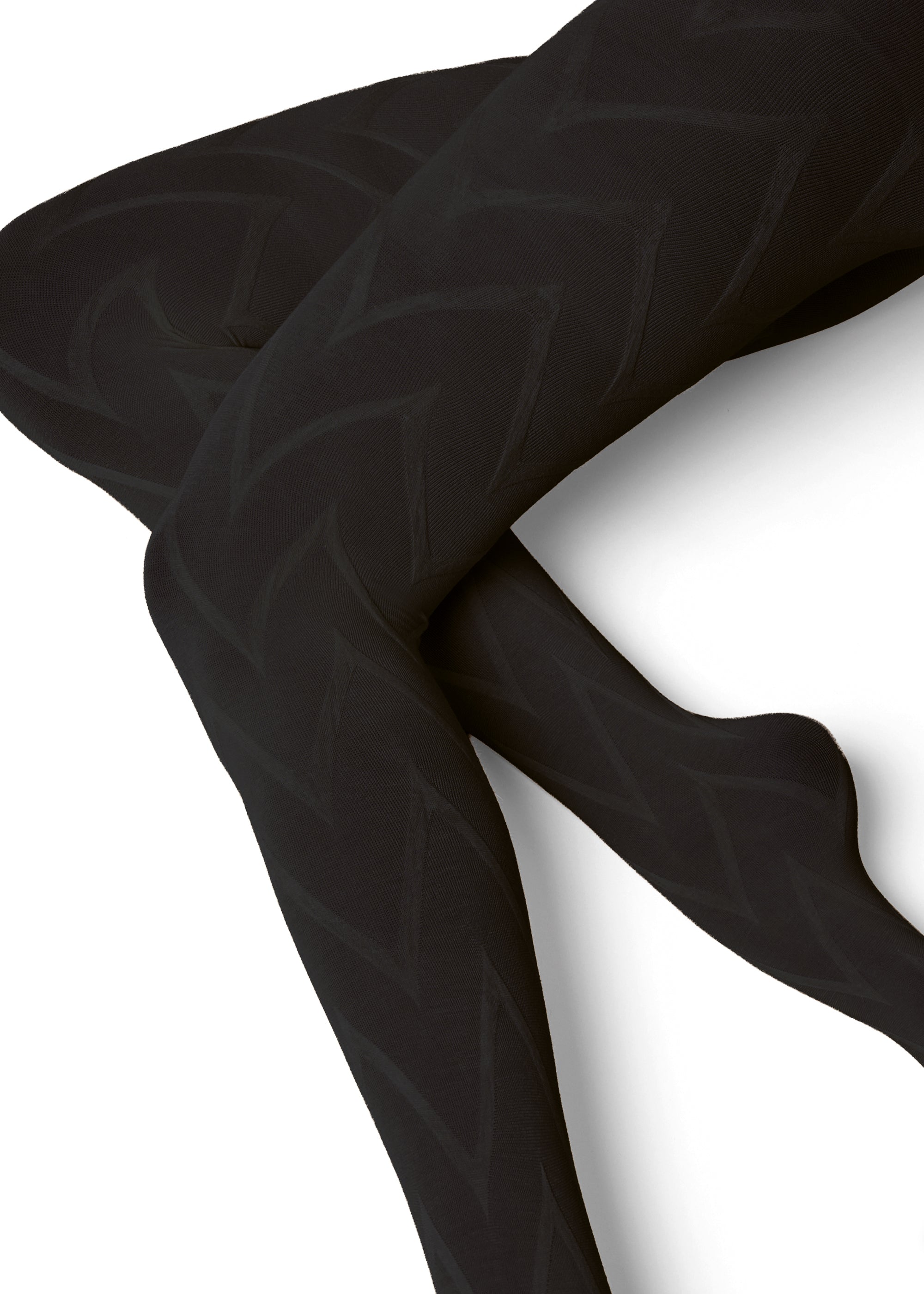 Philippe Matignon Chevron collant cashmere fantasia