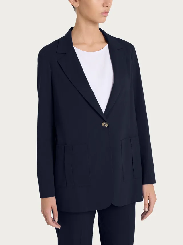 Ragno Super Natural Deconstructed Blazer giacca blu