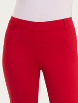 Ragno Satin Power Cropped Flare pantaloni Salsa cotone stretch