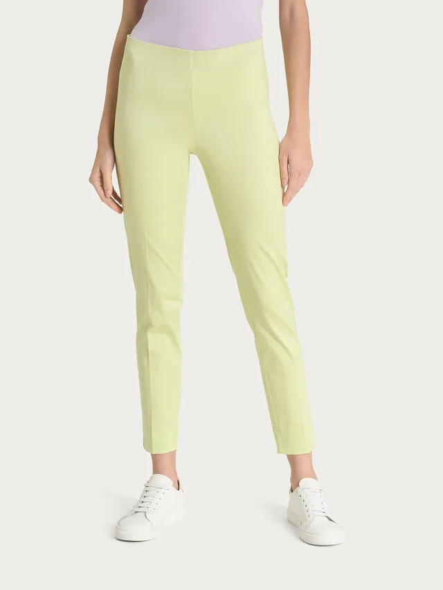 Ragno Satin Power pinocchietto donna Shadow Lime skinny spacco