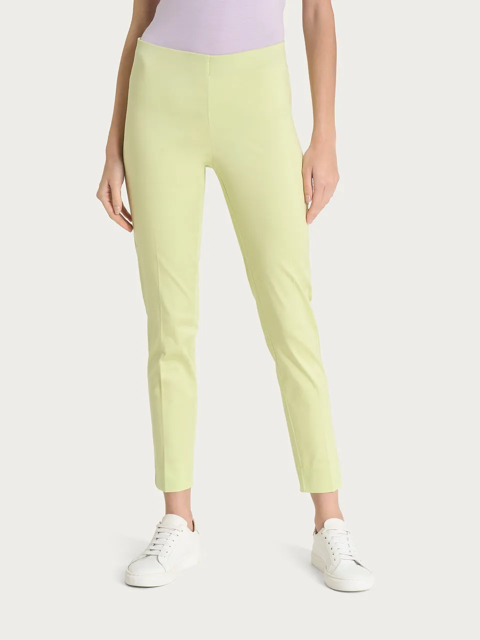 Ragno Satin Power pinocchietto donna Shadow Lime skinny spacco