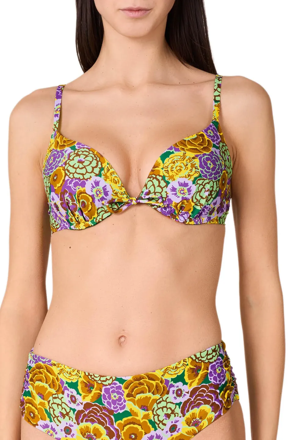 Goldenpoint Fleur Imbottito con Ferretto Top Bikini Floreale