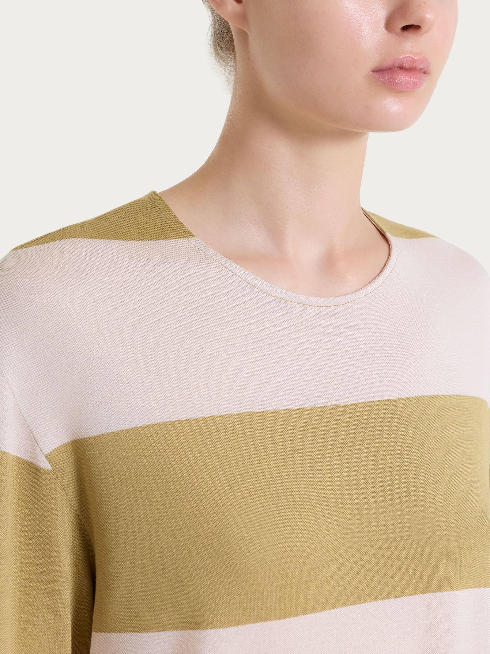 Ragno Summer Light maglietta a righe Fant. Khaki