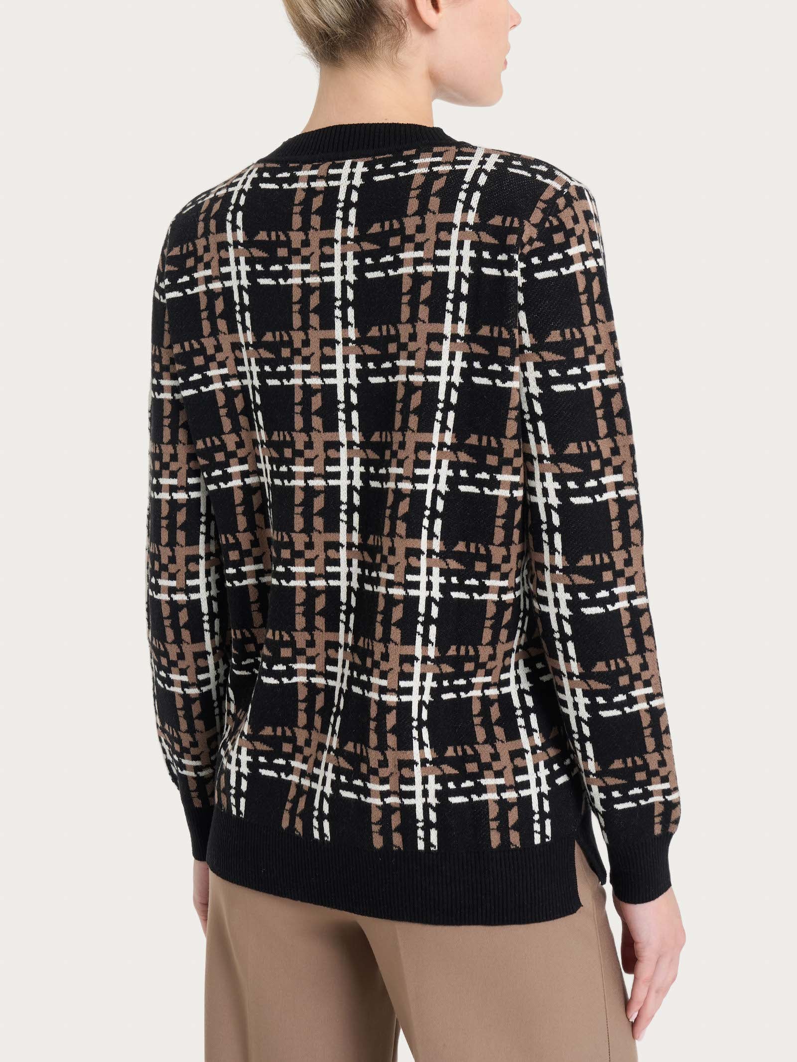 Ragno Winter Cotton Girocollo maglia Nero puro cotone