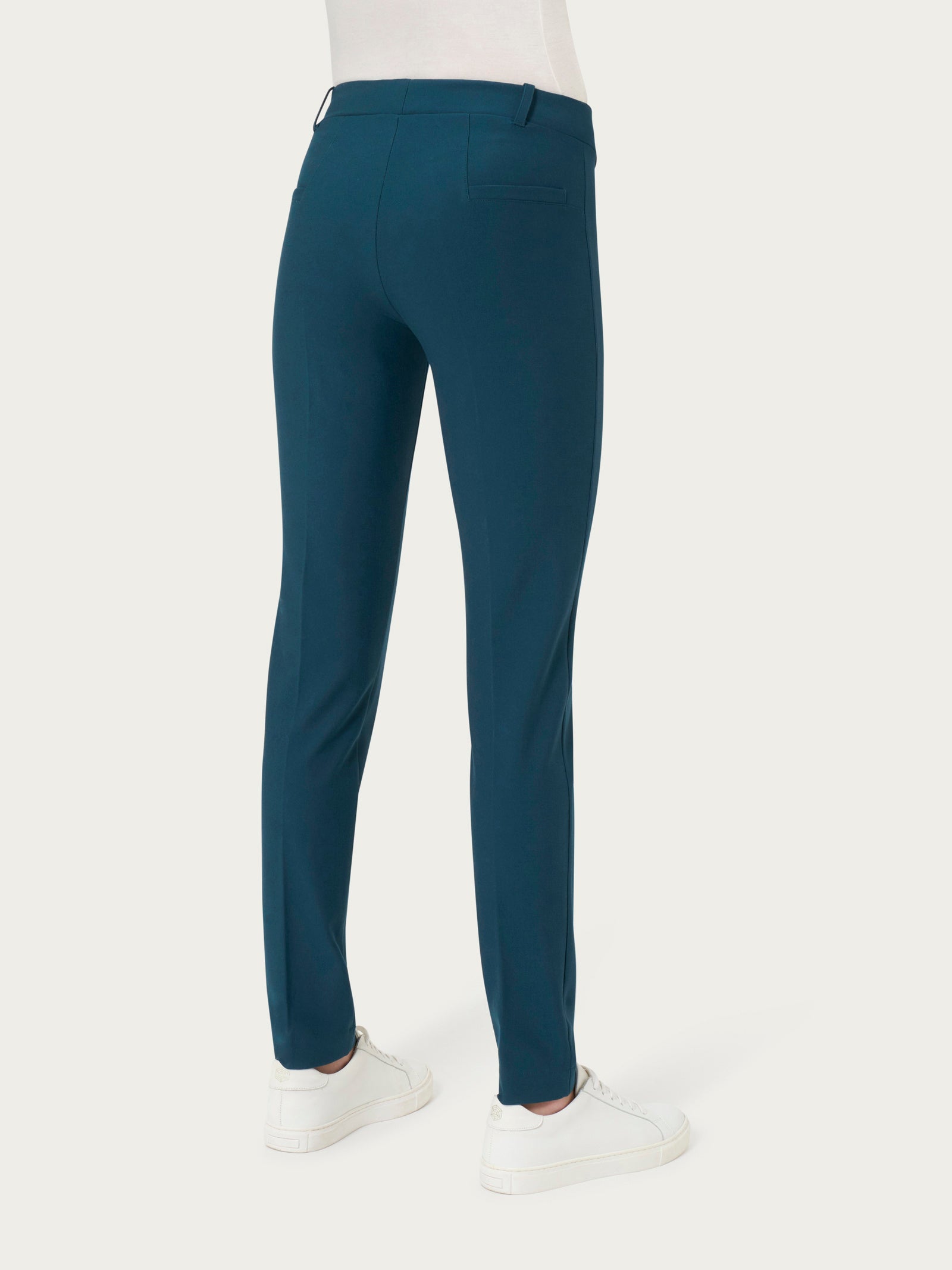 Ragno Compact pantalone a sigaretta blu Reflecting Pond skinny