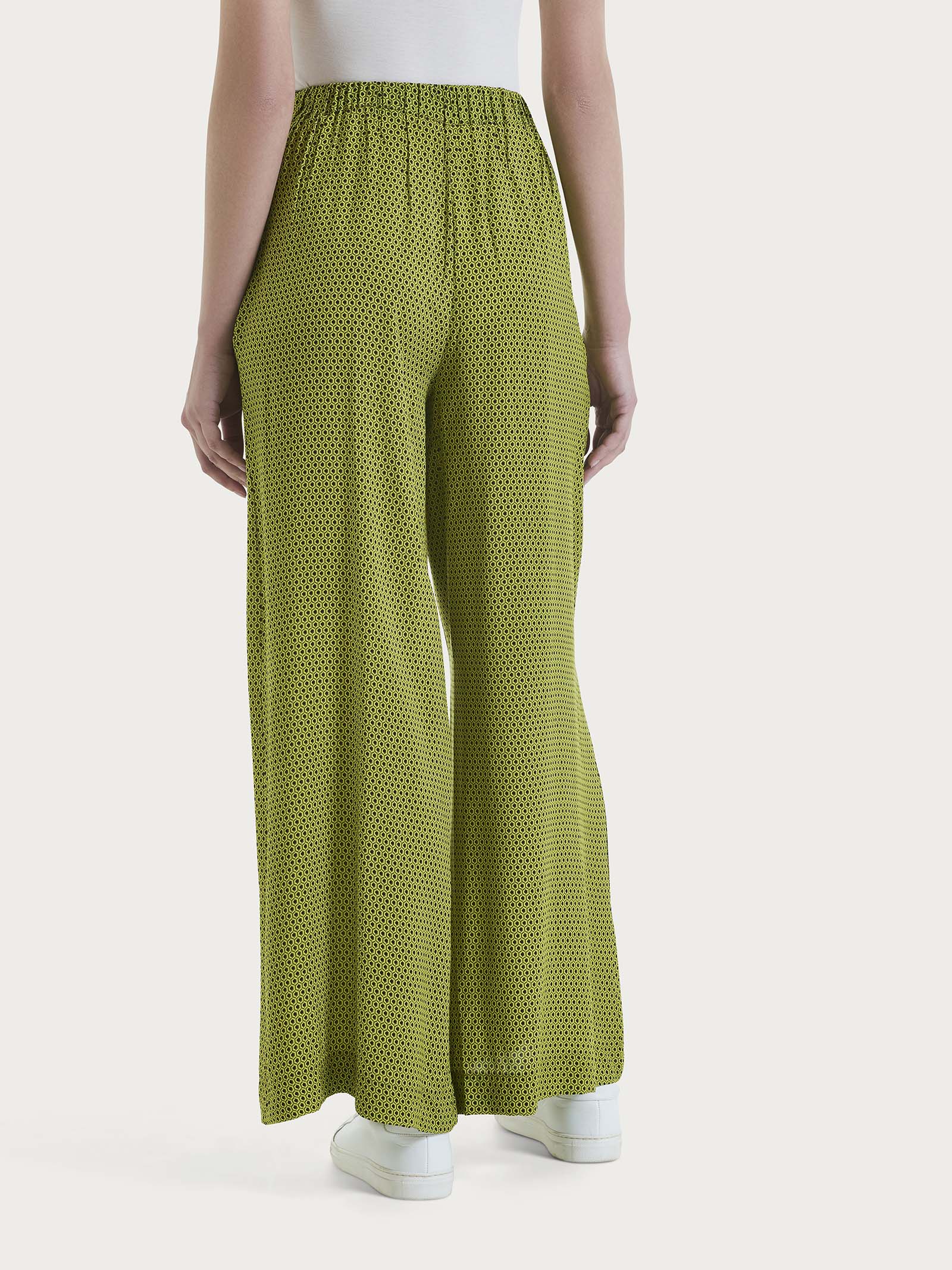 Ragno EcoSeta Pantalone Palazzo The Wide Leg Fant. Sphagnum