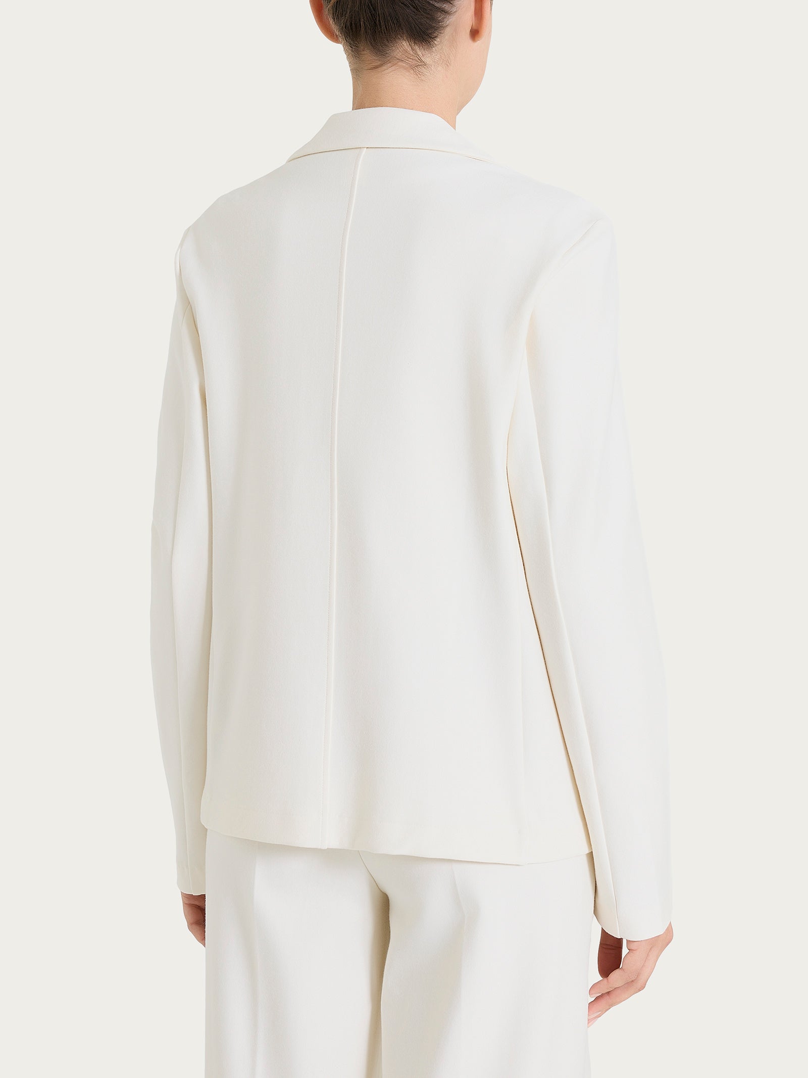 Ragno Compact blazer doppio petto bianco Avorio