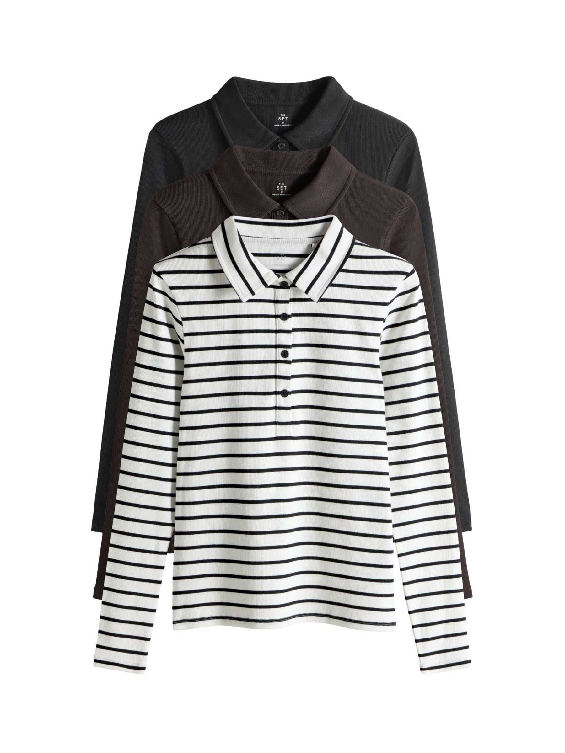 Geo Next The Set Polo Coste con Collo Donna 3 Pezzi