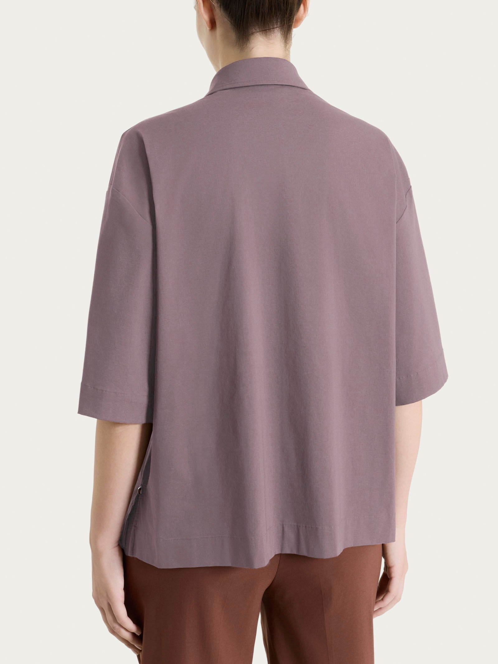 Ragno Super Fresh Camicia Corta Tasche Plum Truffle