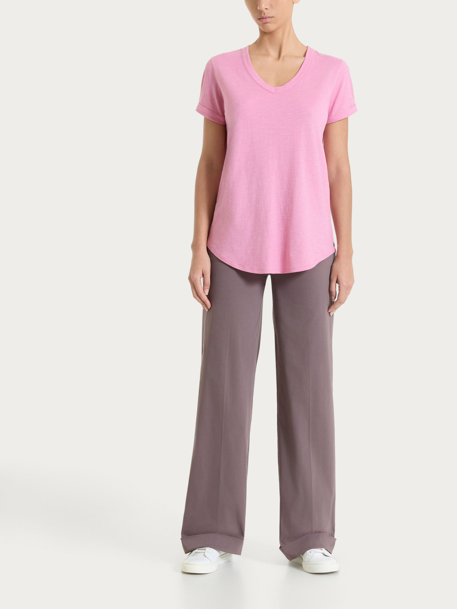 Ragno Super Fresh Pantalone Ampio Tasche Plum Truffle fresco