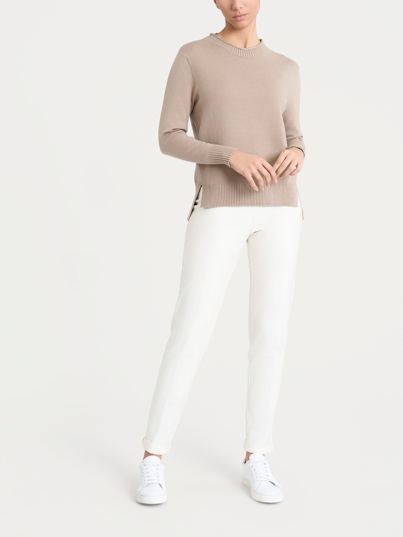 Ragno Super Soft maglia girocollo cammello viscosa