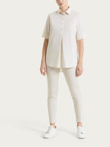 Ragno Satin Power pinocchietto donna Champignon skinny spacco