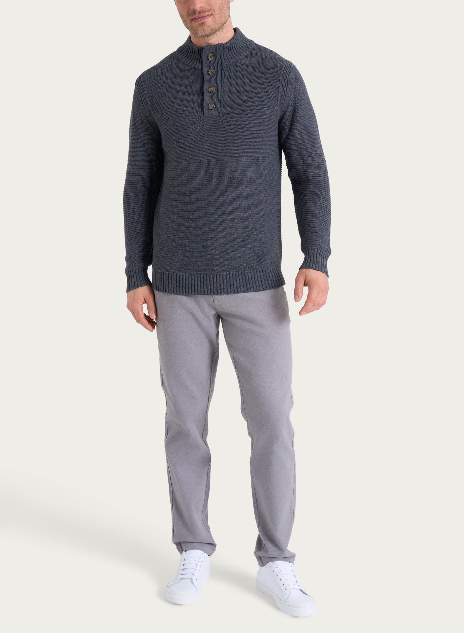 Ragno Winter Cotton Lupetto Zip Ardesia maglia uomo