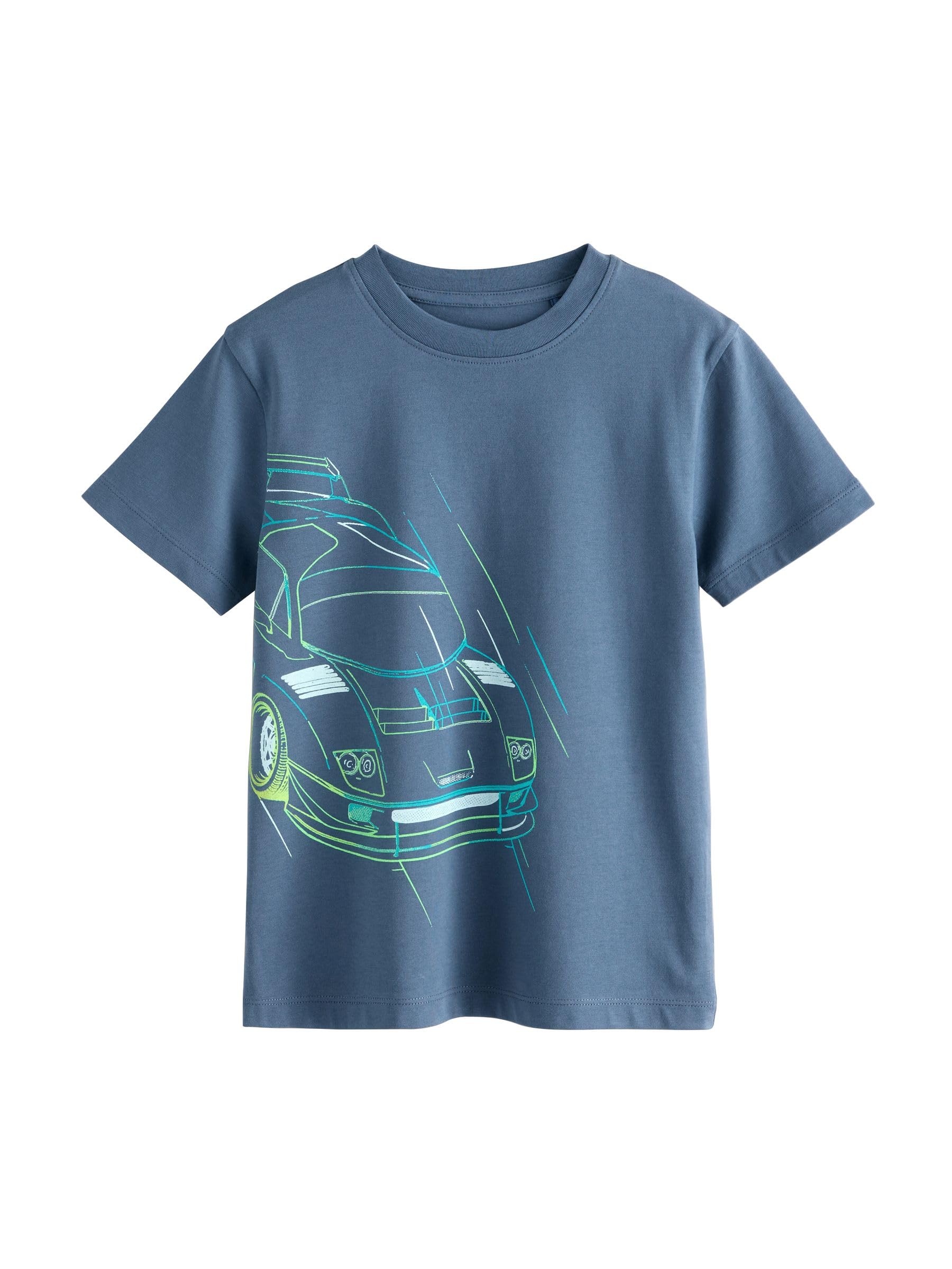 Next 3 t-shirt bimbo 116 maniche corte cotone con stampa