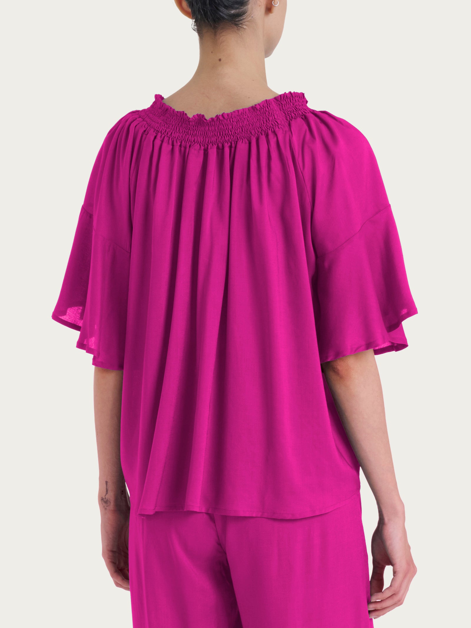 Ragno EcoSeta Maxi t-shirt maglietta Wild Aster 100% viscosa