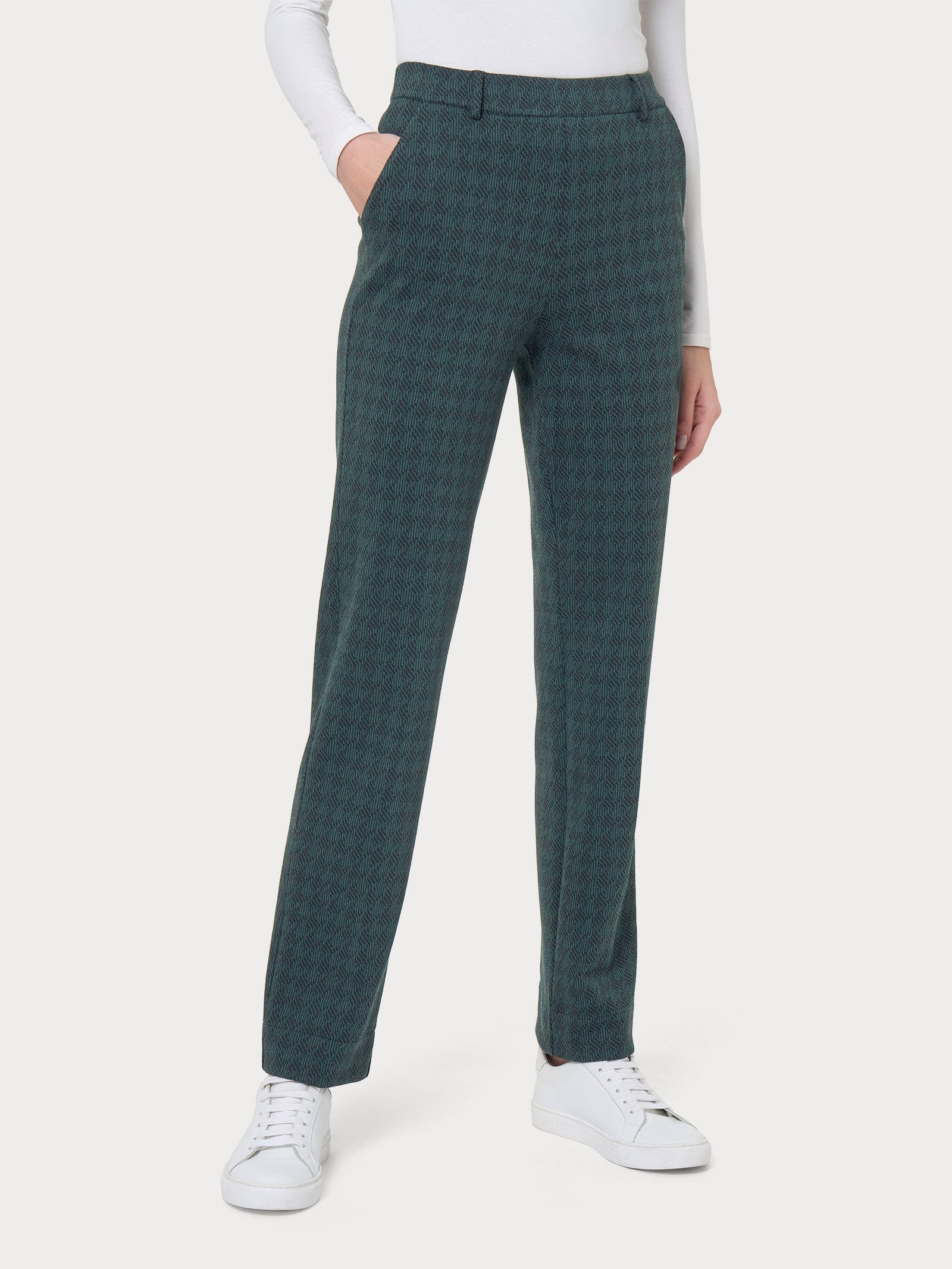 Ragno The Straight Leg pantalone pied de poule Fant. Rain Forest