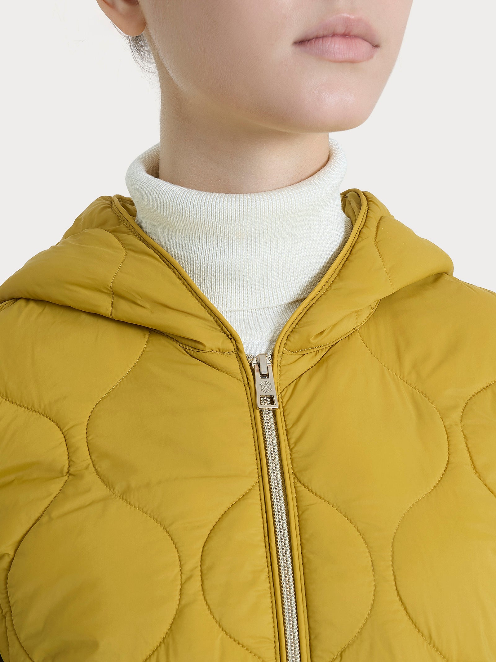 Ragno SL Piumino puffer Onion Quilt Oil Yellow cappuccio