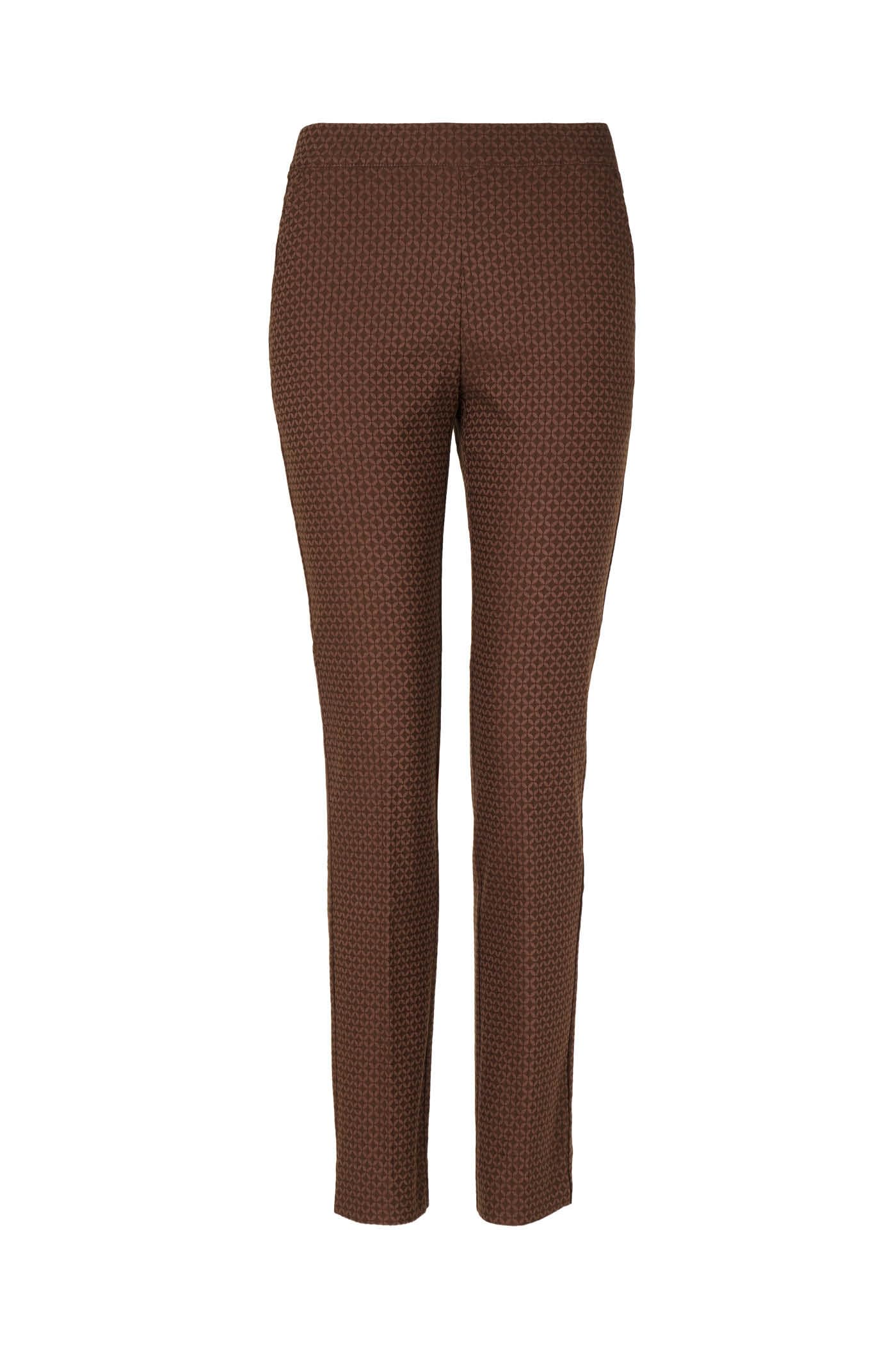 Goldenpoint Pantaloni Straight Viscosa Fantasia Geometrica