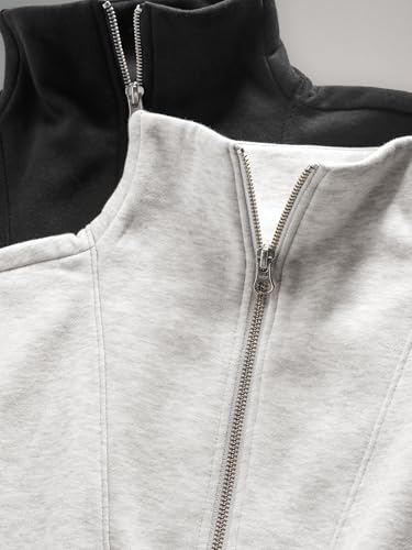 Next The Set felpa donna collo a imbuto con zip confezione 2 pz