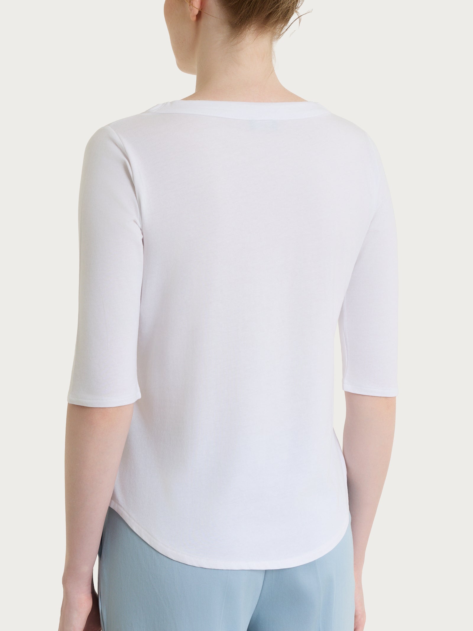 Ragno Ultralight maglietta manica 3/4 Bianco cotone elasticizzato