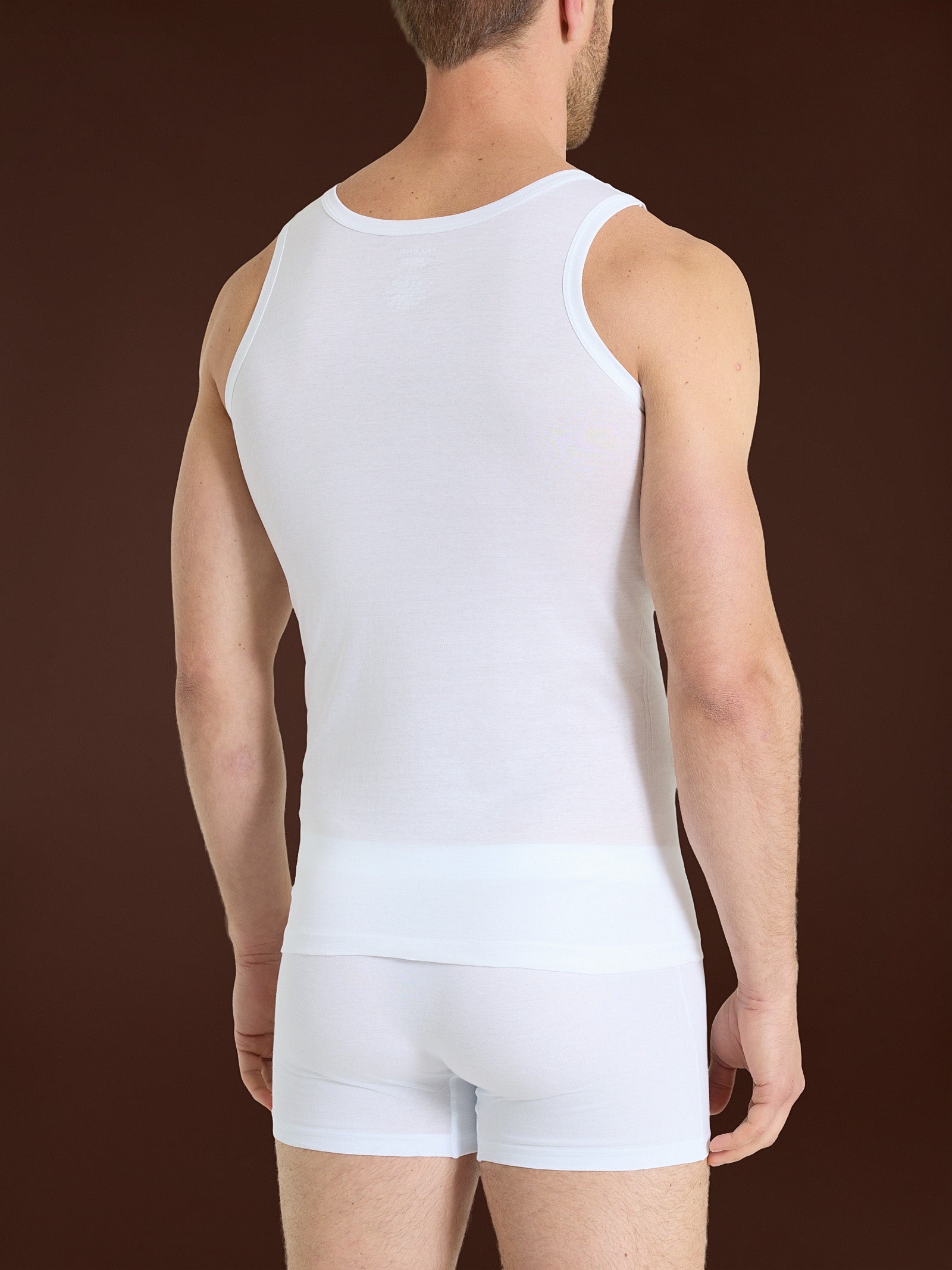 Ragno Silkotton Canottiera Spalla Larga Cotone Bianco uomo